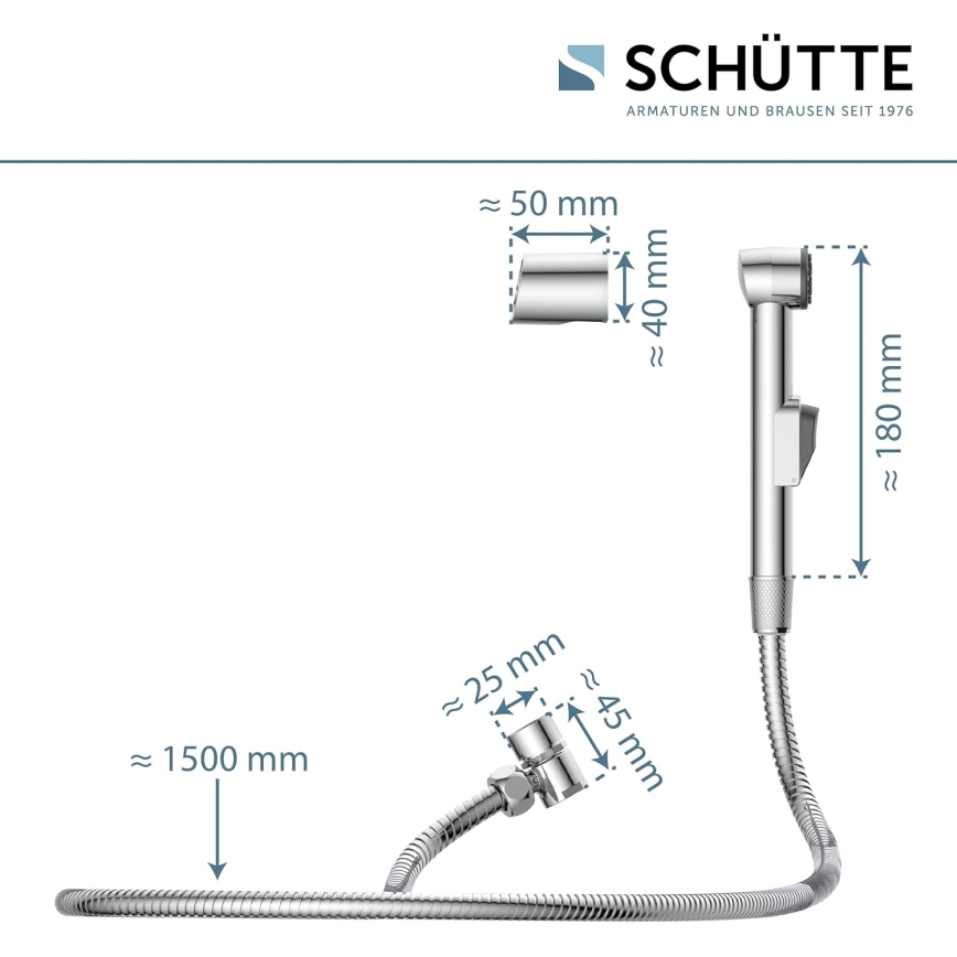 Schütte 78016 - Izlietnes izsmidzinātājs, spīdīgs hroms