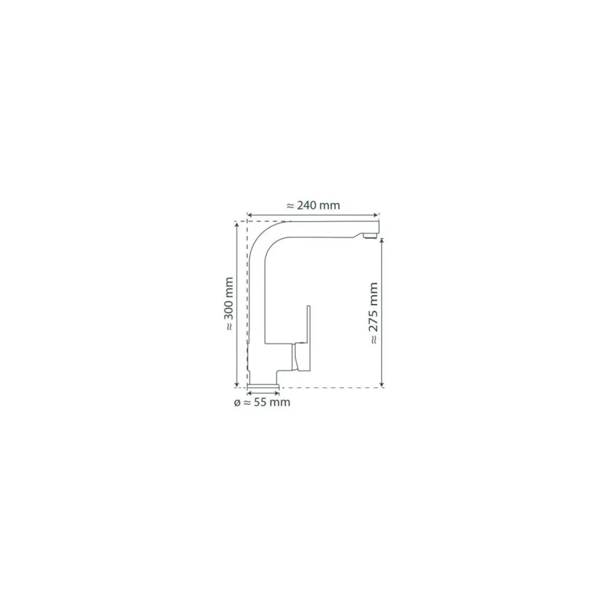Schütte 79700 - Izlietnes jaucējkrāns LONDON ar izvelkamu izsmidzinātāju, spīdīgs hroms