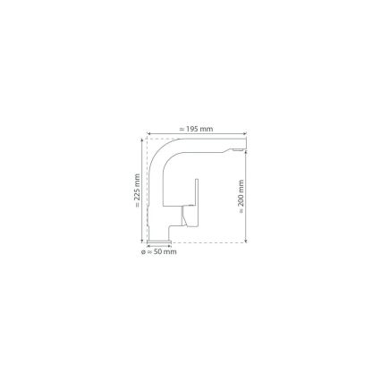 Schütte 79710 - Izlietnes jaucējkrāns ar izvelkamu izsmidzinātāju LONDON, spīdīgs hroms