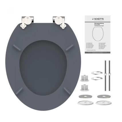 Schütte 80104 - Tualetes sēdeklis SPIRIT ANTRACĪTS SoftClose MDF
