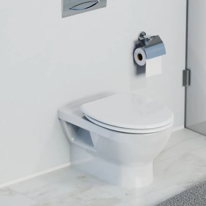 Schütte 82100-A - Balts tualetes sēdeklis ar klusā aizvēruma (SoftClose) mehānismu, duroplasts