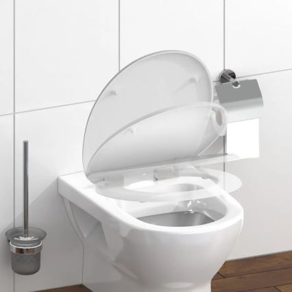 Schütte 82100-A - Balts tualetes sēdeklis ar klusā aizvēruma (SoftClose) mehānismu, duroplasts