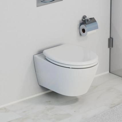 Schütte 82300-A - tualetes sēdeklis, balts, SoftClose, no duroplasta