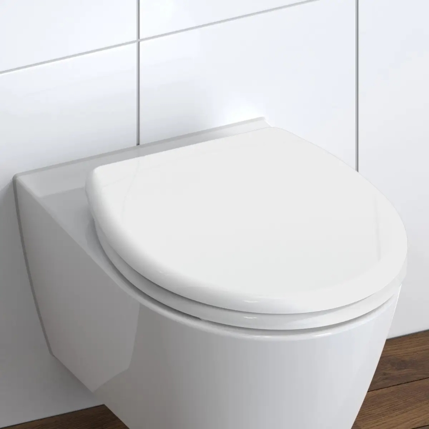 Schütte 82300-A - tualetes sēdeklis, balts, SoftClose, no duroplasta