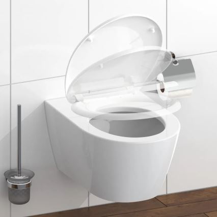 Schütte 82300-A - tualetes sēdeklis, balts, SoftClose, no duroplasta