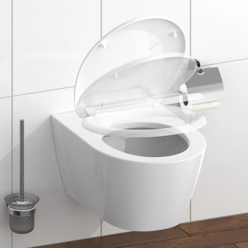 Schütte 82300-A - tualetes sēdeklis, balts, SoftClose, no duroplasta