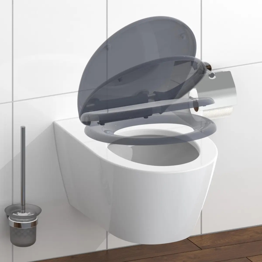 Schütte 82304-A - Tualetes sēdeklis ANTRACĪTS SoftClose duroplasts