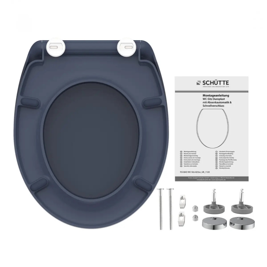 Schütte 82304-A - Tualetes sēdeklis ANTRACĪTS SoftClose duroplasts