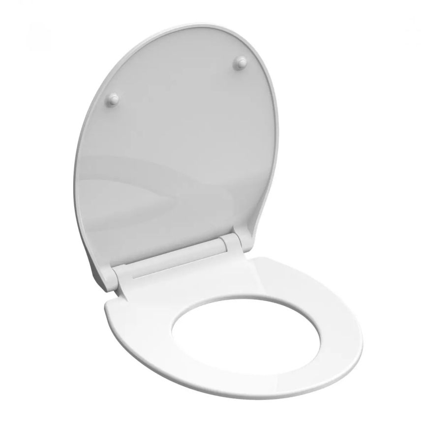 Schütte 82700 - SLIM WHITE tualetes sēdeklis ar lēnu aizvēršanu (SoftClose), duroplasts