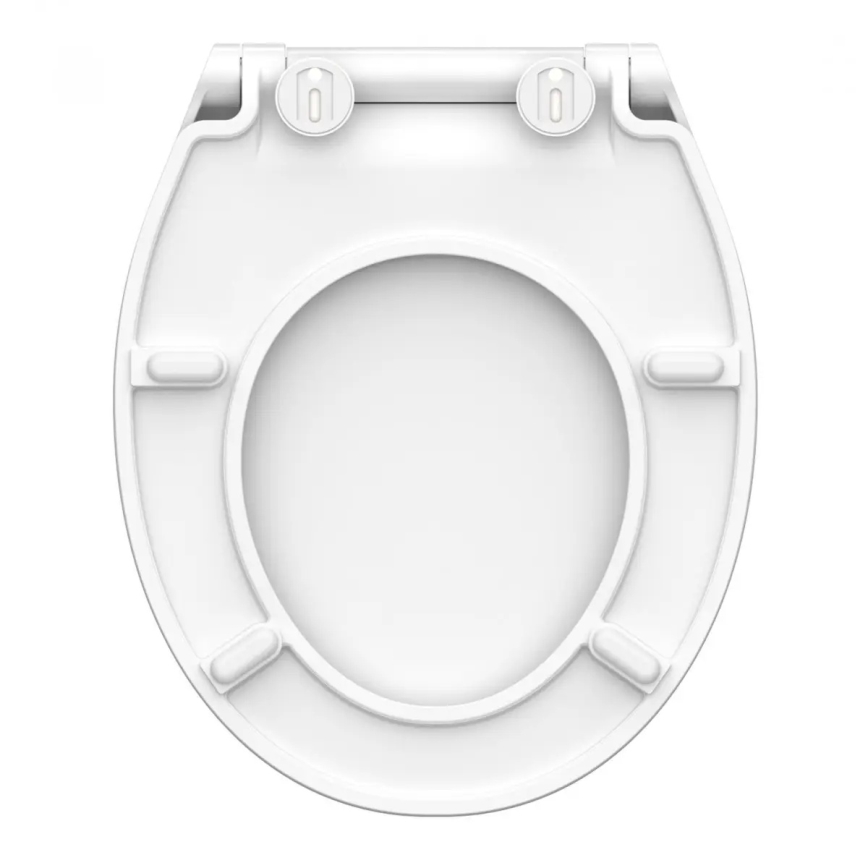 Schütte 82700 - SLIM WHITE tualetes sēdeklis ar lēnu aizvēršanu (SoftClose), duroplasts