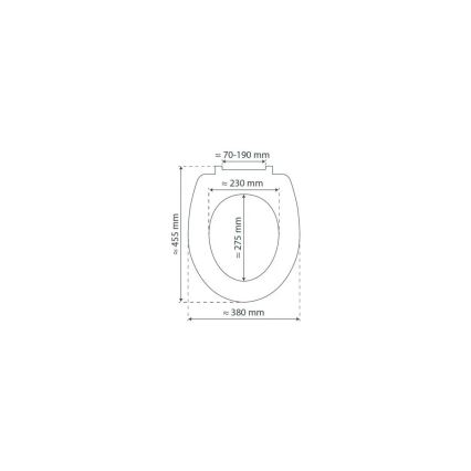 Schütte 82700 - SLIM WHITE tualetes sēdeklis ar lēnu aizvēršanu (SoftClose), duroplasts