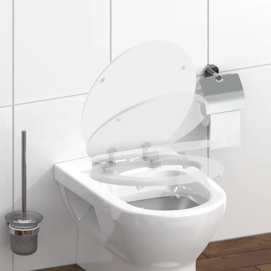 Schütte 84100-A - tualetes sēdeklis WHITE ar SoftClose, izgatavots no MDF