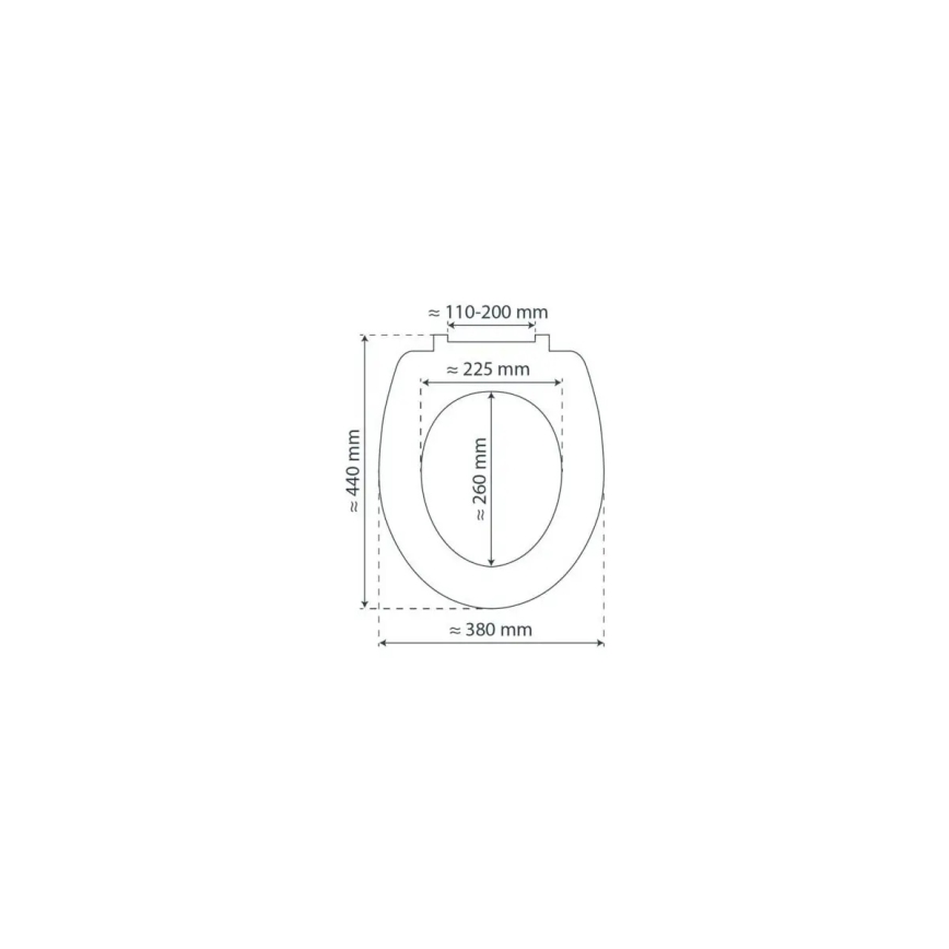 Schütte 84100-A - tualetes sēdeklis WHITE ar SoftClose, izgatavots no MDF