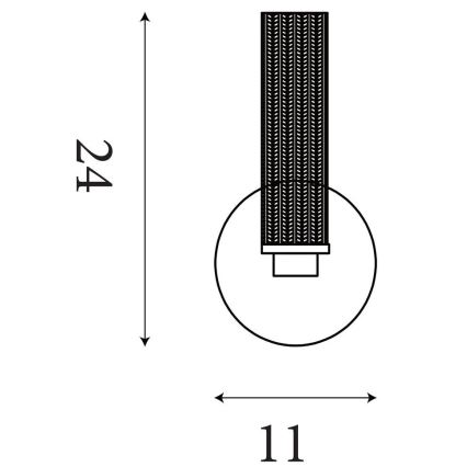 Searchlight - LED aptumšojams vannas istabas sienas gaismeklis ABERDEEN LED/7W/230V IP44 misiņš