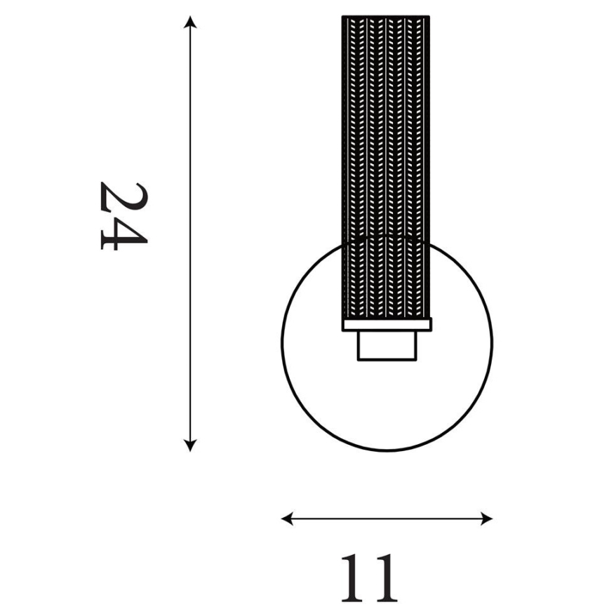 Searchlight - LED aptumšojams vannas istabas sienas gaismeklis ABERDEEN LED/7W/230V IP44 misiņš