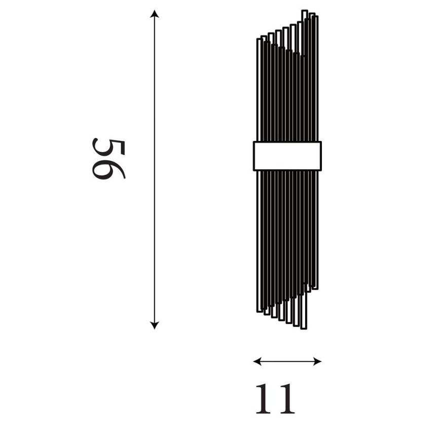 Searchlight - Sienas gaismeklis LARA 2xE14/60W/230V