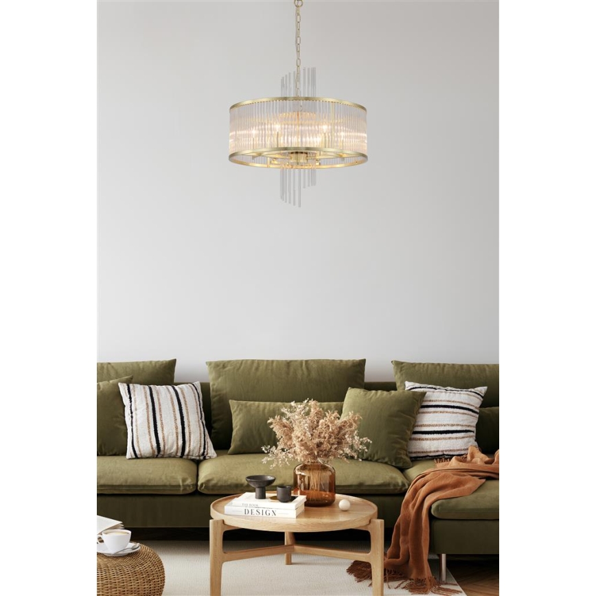 Searchlight - Lustra ar ķēdi LARA 6xE14/60W/230V
