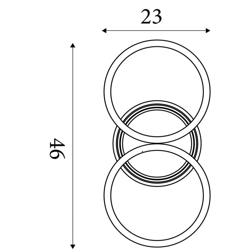 Searchlight - Regulējama LED griestu lampa CONTOUR LED/24W/230V 3000K