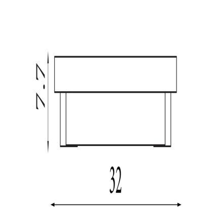 Searchlight - LED sienas gaismeklis ANCHOR LED/12W/230V