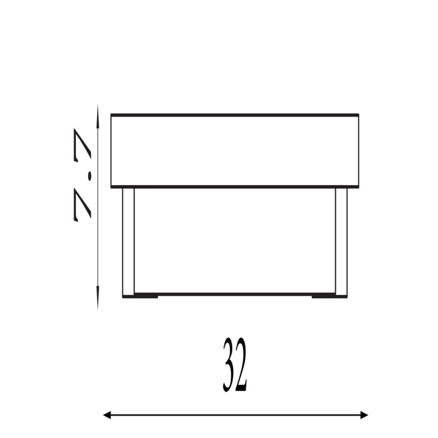 Searchlight - LED sienas gaismeklis ANCHOR LED/12W/230V