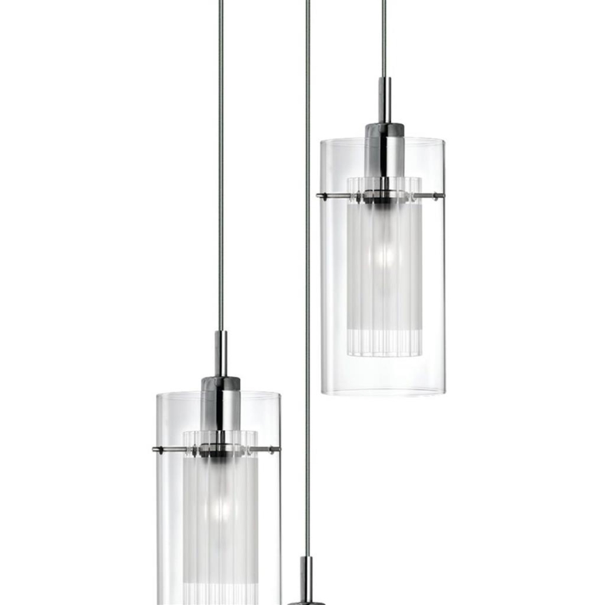Searchlight - Lustra ar auklu DUO 3xE14/60W/230V matēts hroms