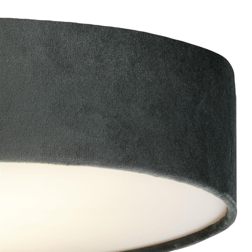Searchlight - Griestu lampa DRUM PLEAT 2xE27/15W/230V pelēka