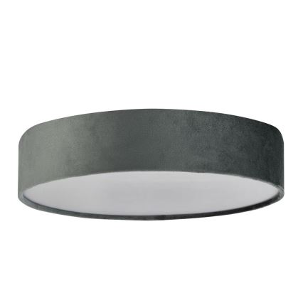 Searchlight - Griestu gaismeklis DRUM 3xE27/60W/230V pelēks