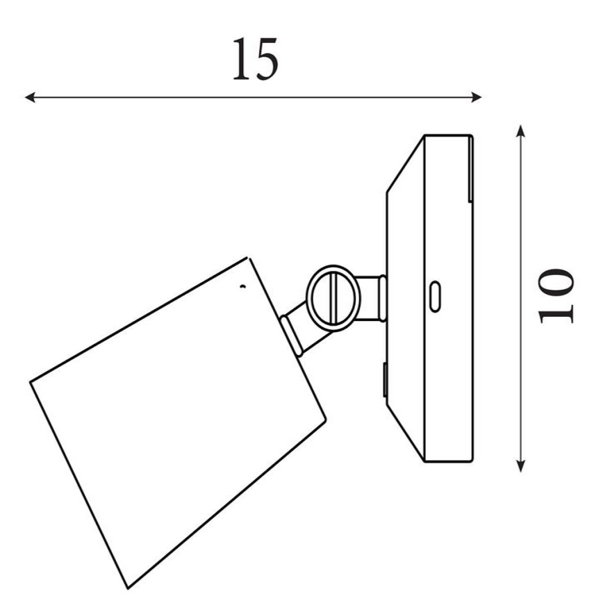 Searchlight - regulējama LED uzlādējamā sienas lampa CONE LED/1,5W/5V zelta krāsā