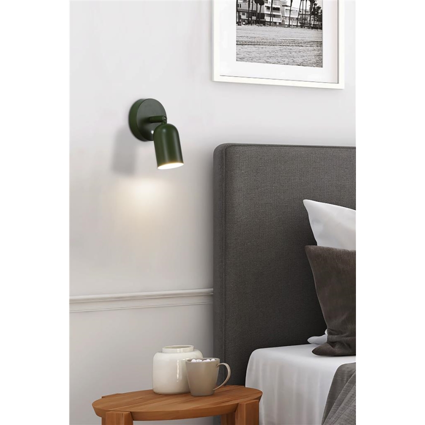 Searchlight - LED ar regulējamu spilgtumu, uzlādējams sienas gaismeklis CONE LED/1,5W/5V zaļš