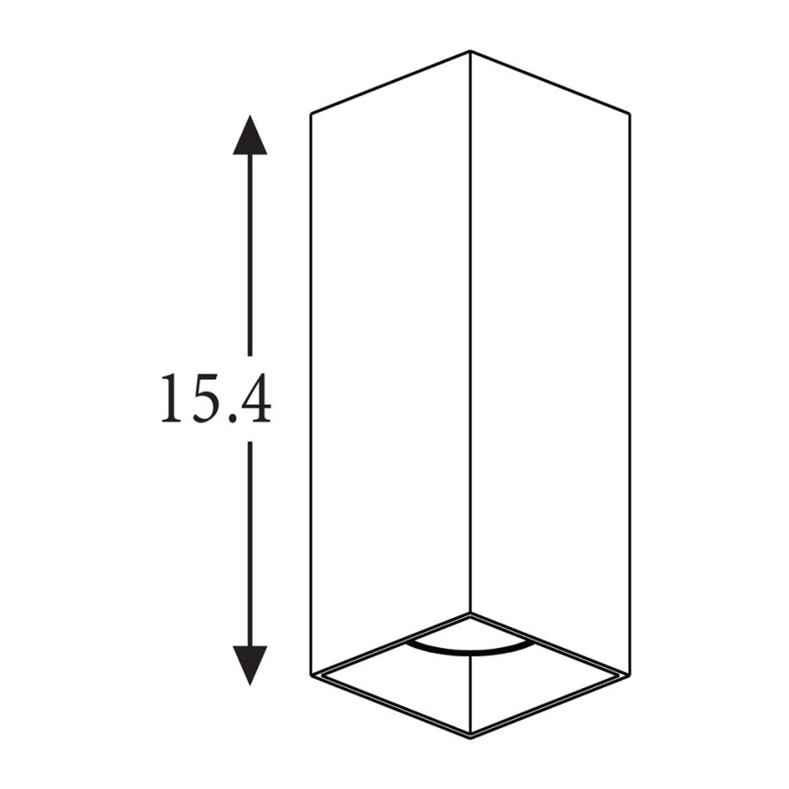 Searchlight - Sienas gaismeklis DON 2xGU10/10W/230V melns