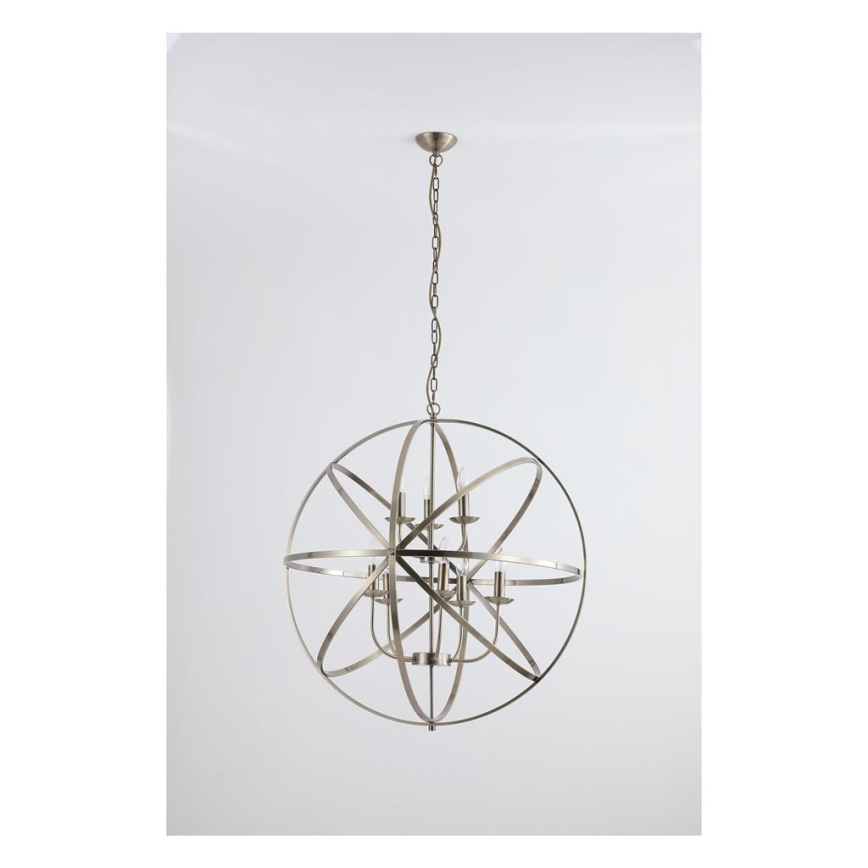 Searchlight - lustra ar ķēdi ORBIT 8xE14/60W/230V misiņš