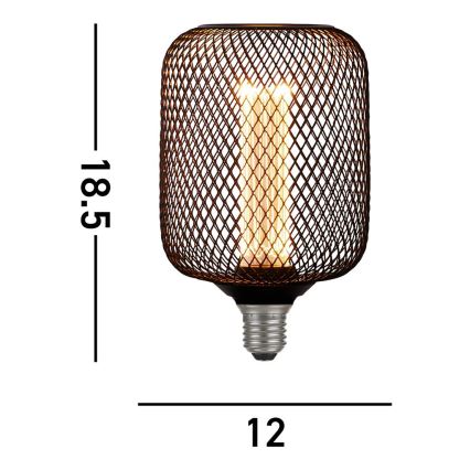 Searchlight - LED regulējama dekoratīvā spuldze WIRE MESH E27/4,5W/230V 2700K