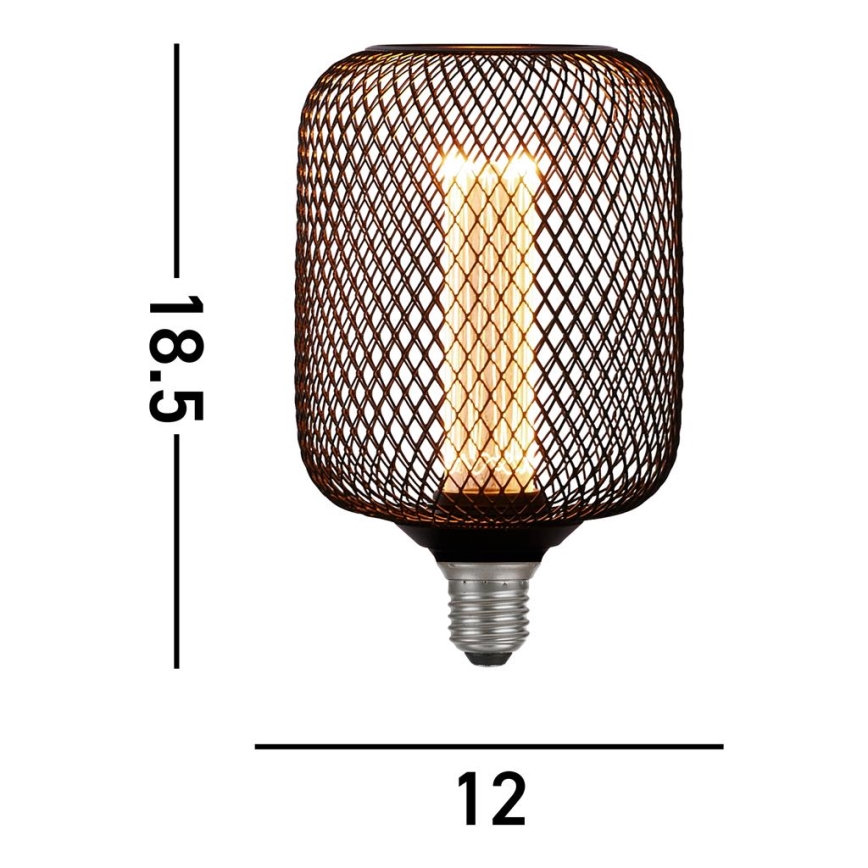 Searchlight - LED regulējama dekoratīvā spuldze WIRE MESH E27/4,5W/230V 2700K