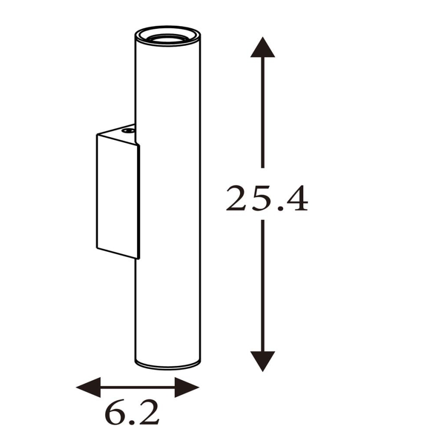 Searchlight - LED sienas gaismeklis BEACON 2xGU10/10W/230V zelta