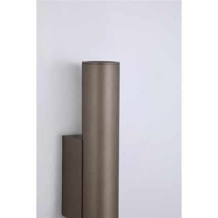 Searchlight - Sienas gaismeklis BEACON 2xGU10/10W/230V brūns