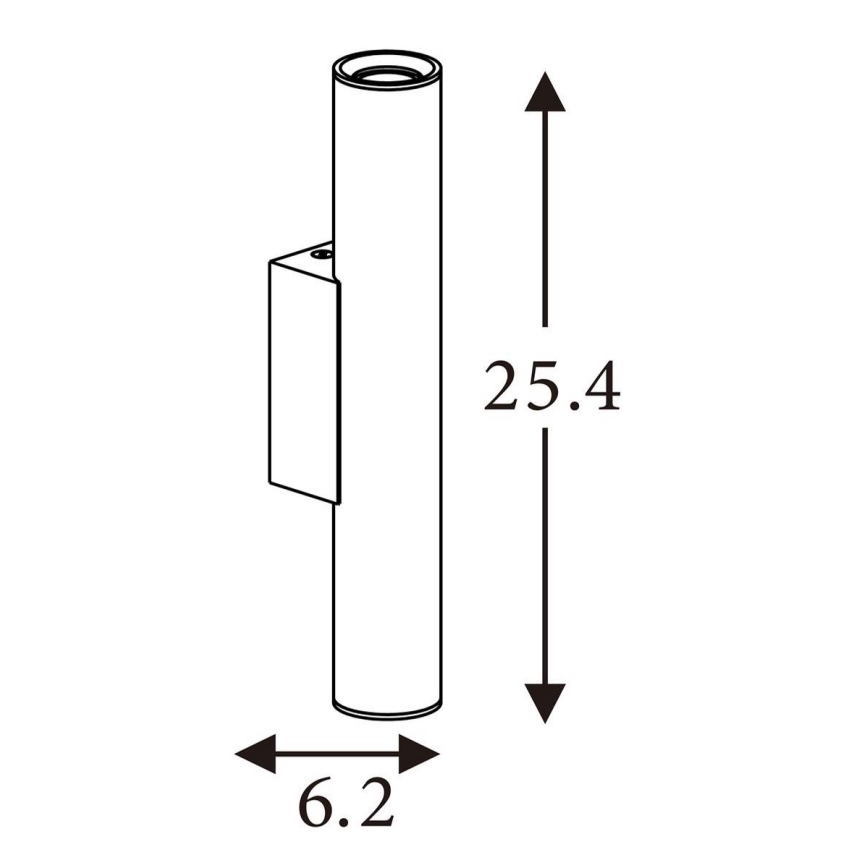 Searchlight - Sienas gaismeklis BEACON 2xGU10/10W/230V brūns