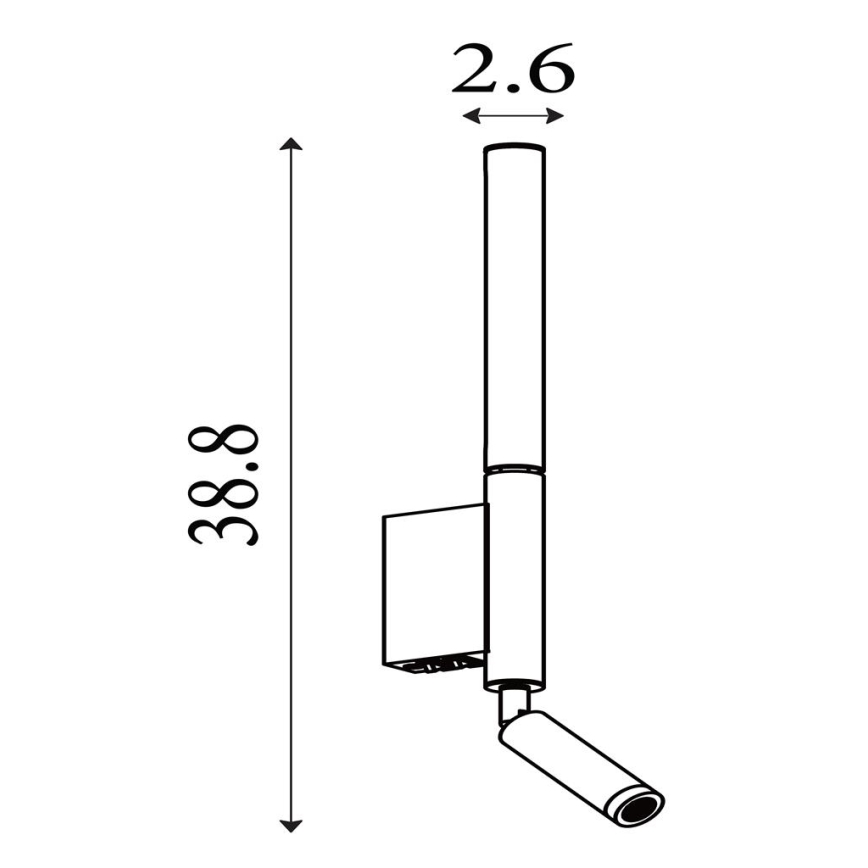 Searchlight - LED virziena gaismeklis ARCHITECT LED/7W/230V melns