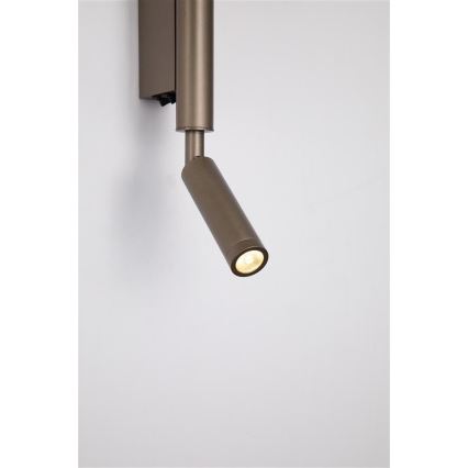 Searchlight - LED virziena gaismeklis ARCHITECT LED/7W/230V brūns