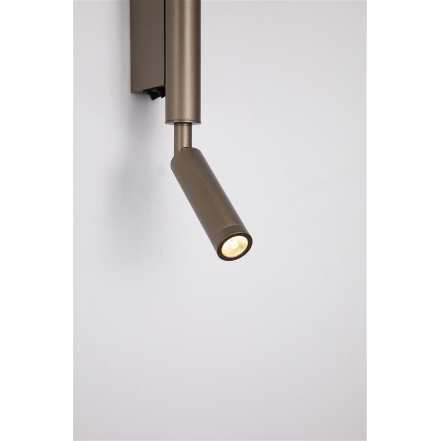 Searchlight - LED virziena gaismeklis ARCHITECT LED/7W/230V brūns