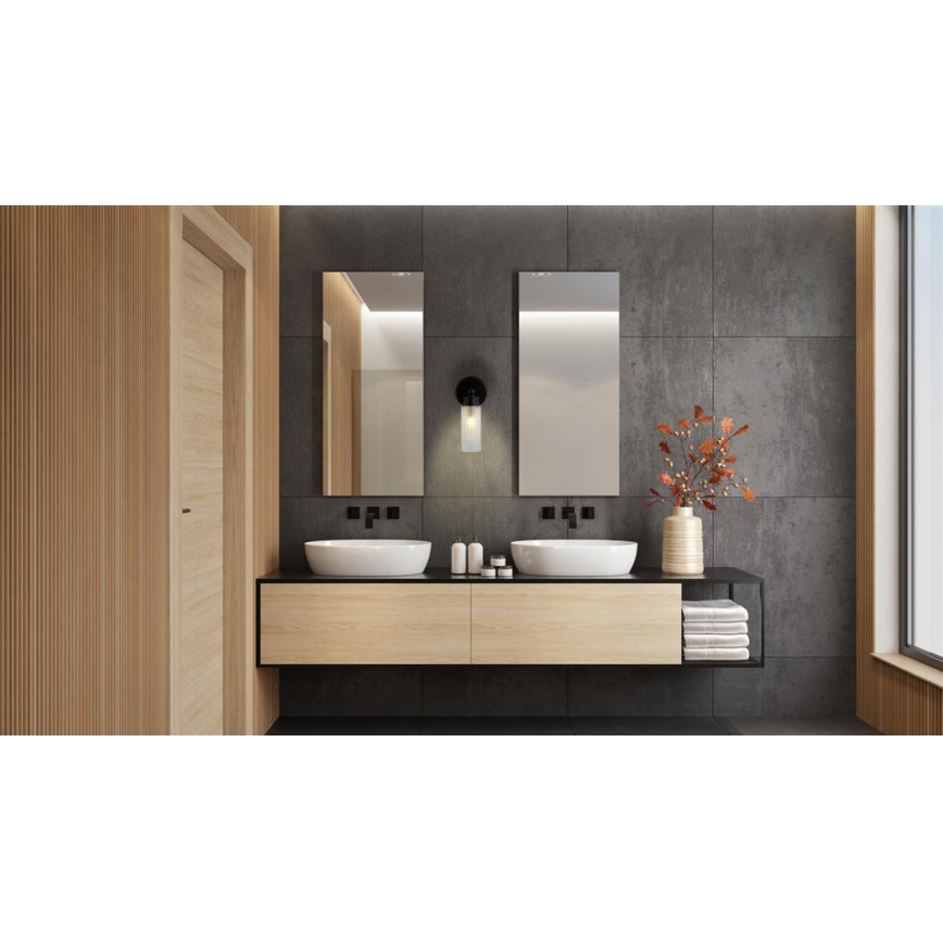 Searchlight - Sienas gaismeklis IMPERIAL 1xG9/7W/230V melns