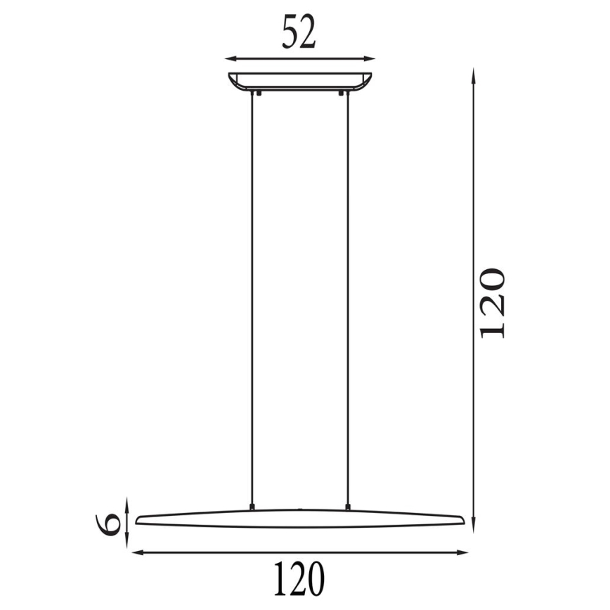 Searchlight - LED dimmējams karājamais lustrs uz kabeļa KENZIE LED/29W/230V 2700/3000/4000K