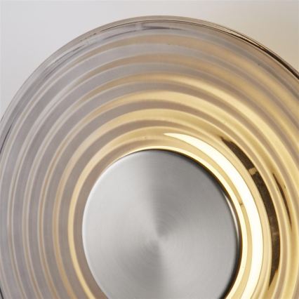 Searchlight - Regulējama LED sienas lampa CLEO LED/9,4W/230V pelēka