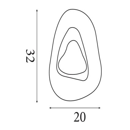 Searchlight - LED sienas gaismeklis DESTINY LED/8W/230V melns