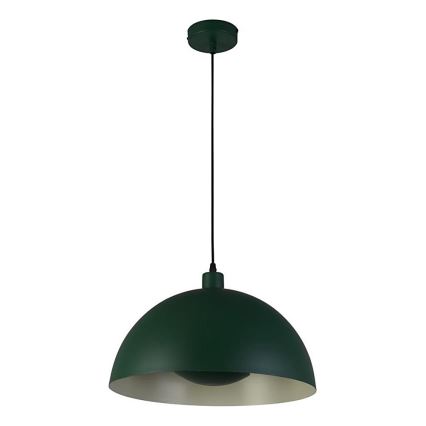 Searchlight - Pakaramais gaismeklis uz kabeļa MARS 1xE27/60W/230V Ø25 cm zaļš