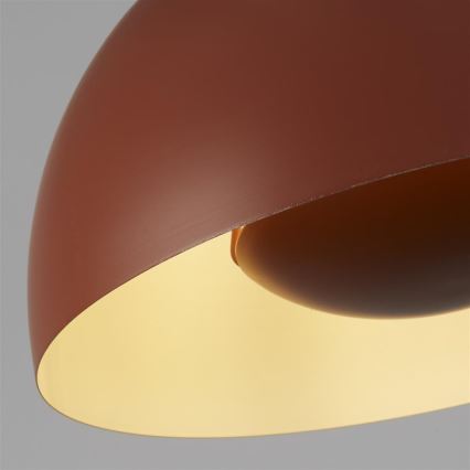 Searchlight - MARS karājošā lustra uz troses 1xE27/60W/230V Ø 40 cm ķieģeļu krāsā