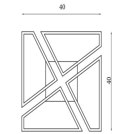 Searchlight - LED regulējams griestu gaismeklis QUATRO LED/29W/230V 40x40 cm