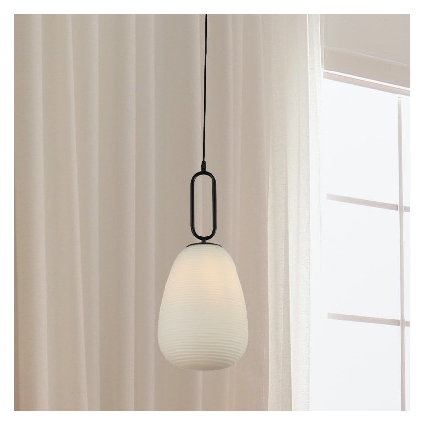 Searchlight - Lustra ar auklu ELIXIR 1xE27/60W/230V balta