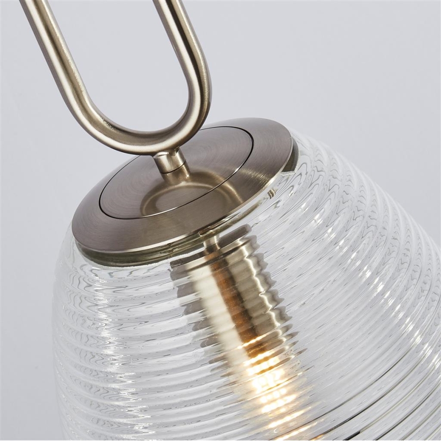 Searchlight - Lustra ar auklu ELIXIR 1xE27/60W/230V caurspīdīga