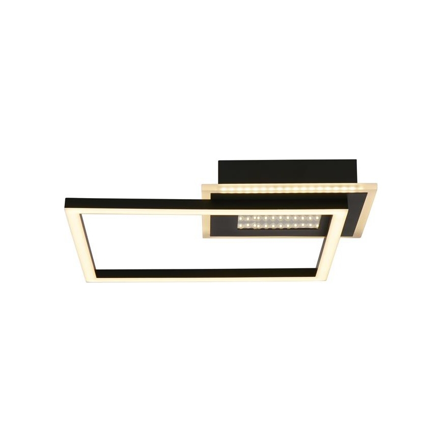 Searchlight - LED regulējamā griestu lampa QUADRATE LED/24W/230V 36x36 cm melna