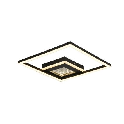 Searchlight - LED regulējamā griestu lampa QUADRATE LED/24W/230V 36x36 cm melna